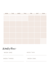 Load image into Gallery viewer, Beauty Bae Meal Prep Calendar
